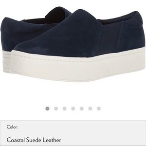 SZ 6 Vince warren coastal suede platform sneakers